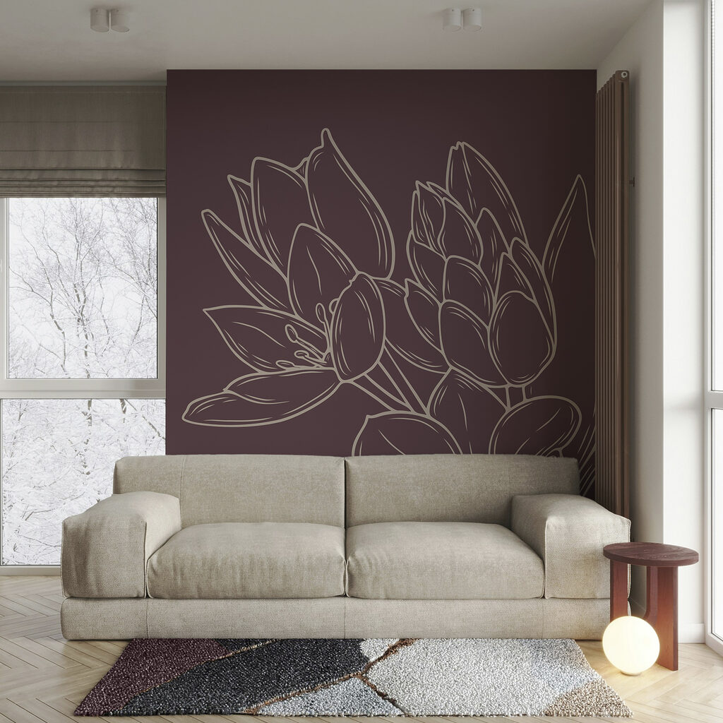 Fleurs délicates sur un fond riche Fleurs délicates sur un fond riche