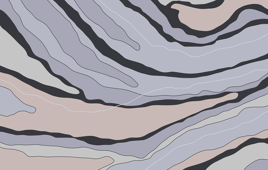 Lignes abstraites dans des couleurs douces