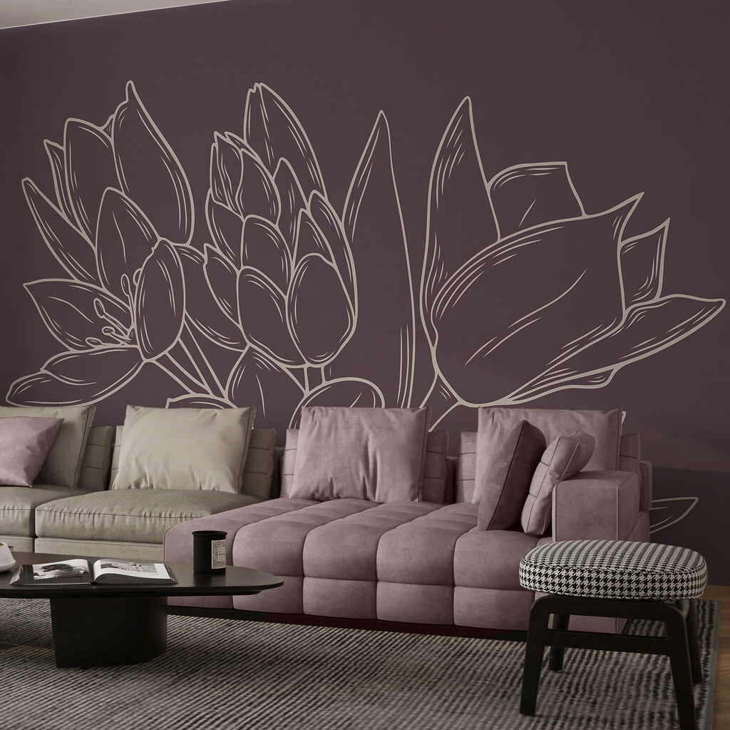 Fleurs délicates sur un fond riche Fleurs délicates sur un fond riche