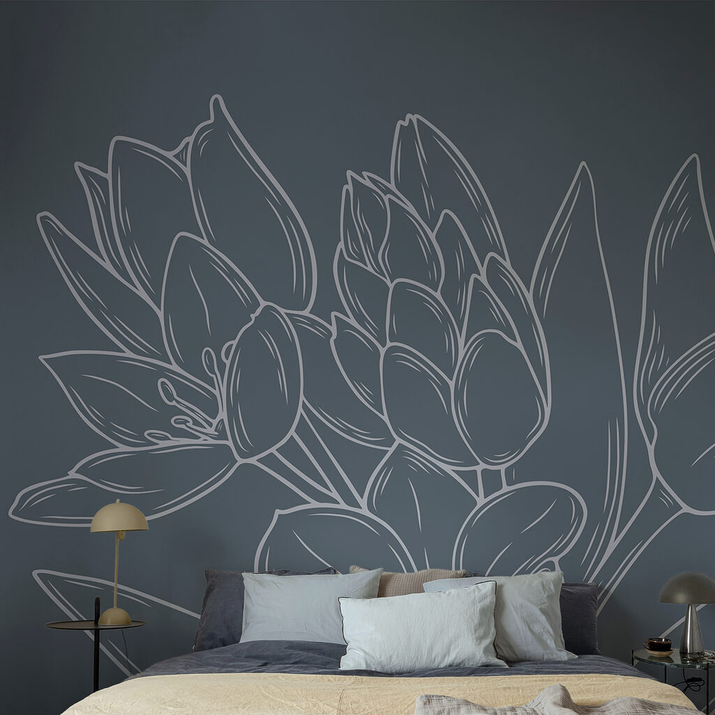 Fleurs délicates sur fond sombre Fleurs délicates sur fond sombre