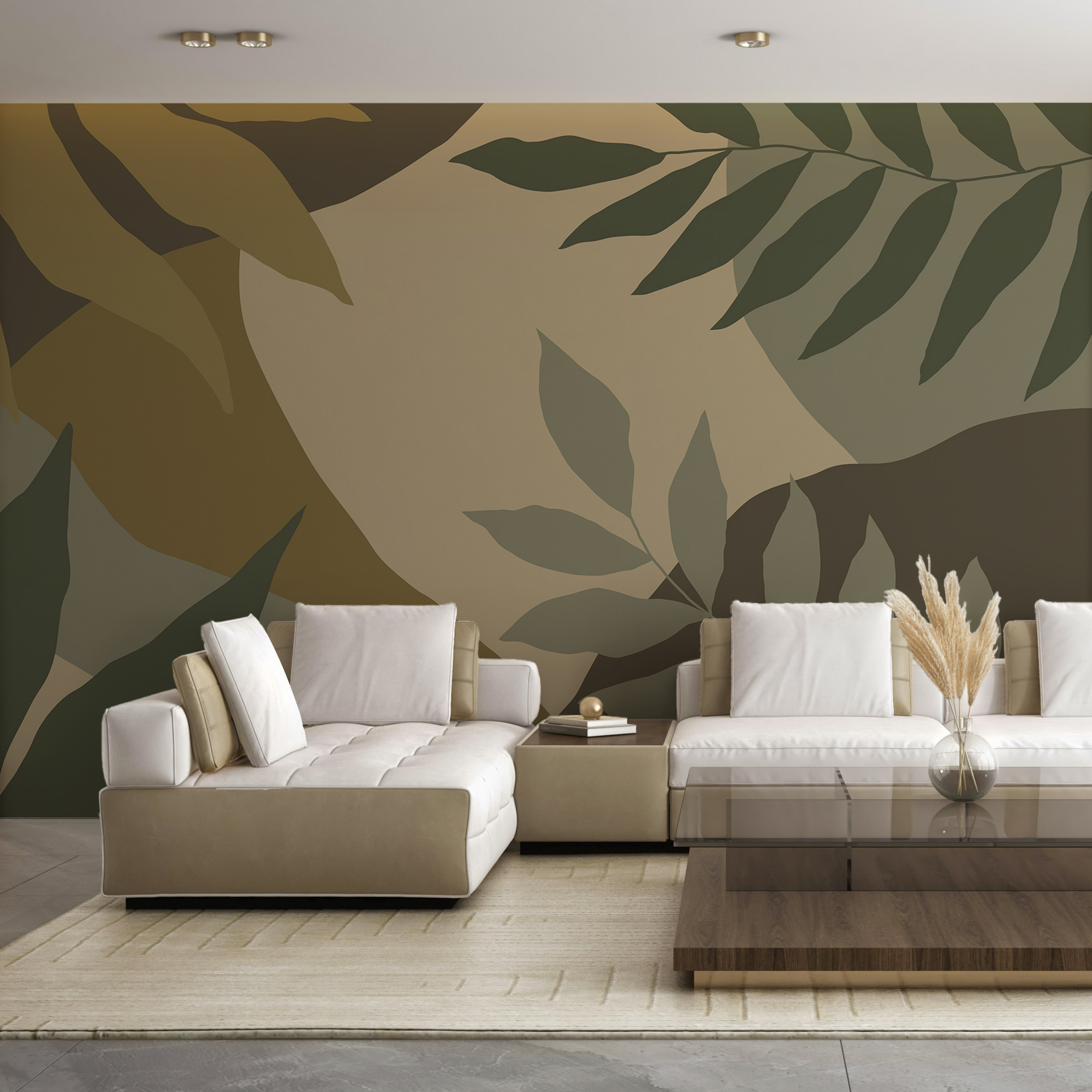 Image camouflée de feuilles