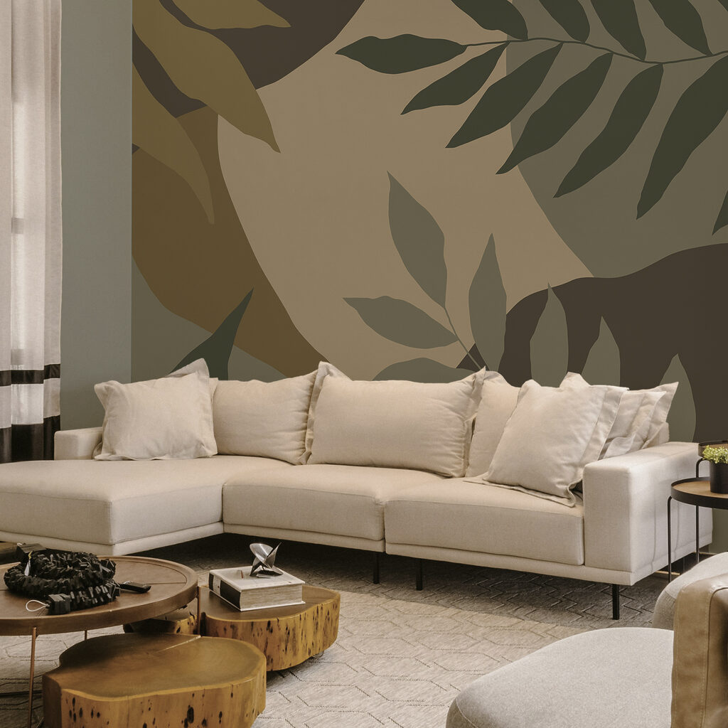 Image camouflée de feuilles