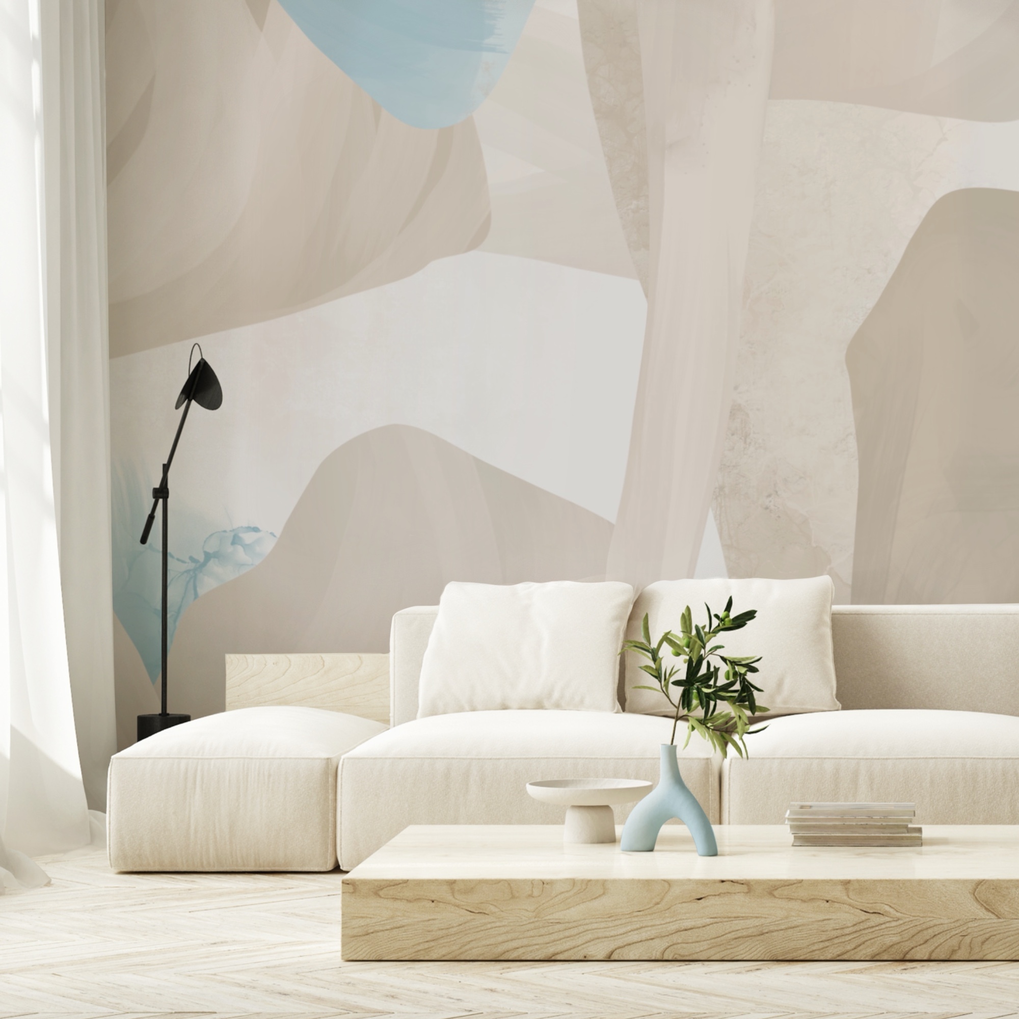 Formes abstraites dans des couleurs douces Formes abstraites dans des couleurs douces