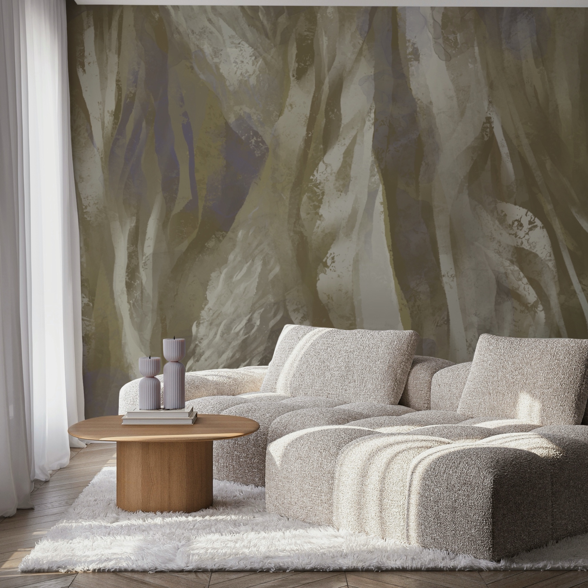 Vagues abstraites dans des couleurs douces Vagues abstraites dans des couleurs douces