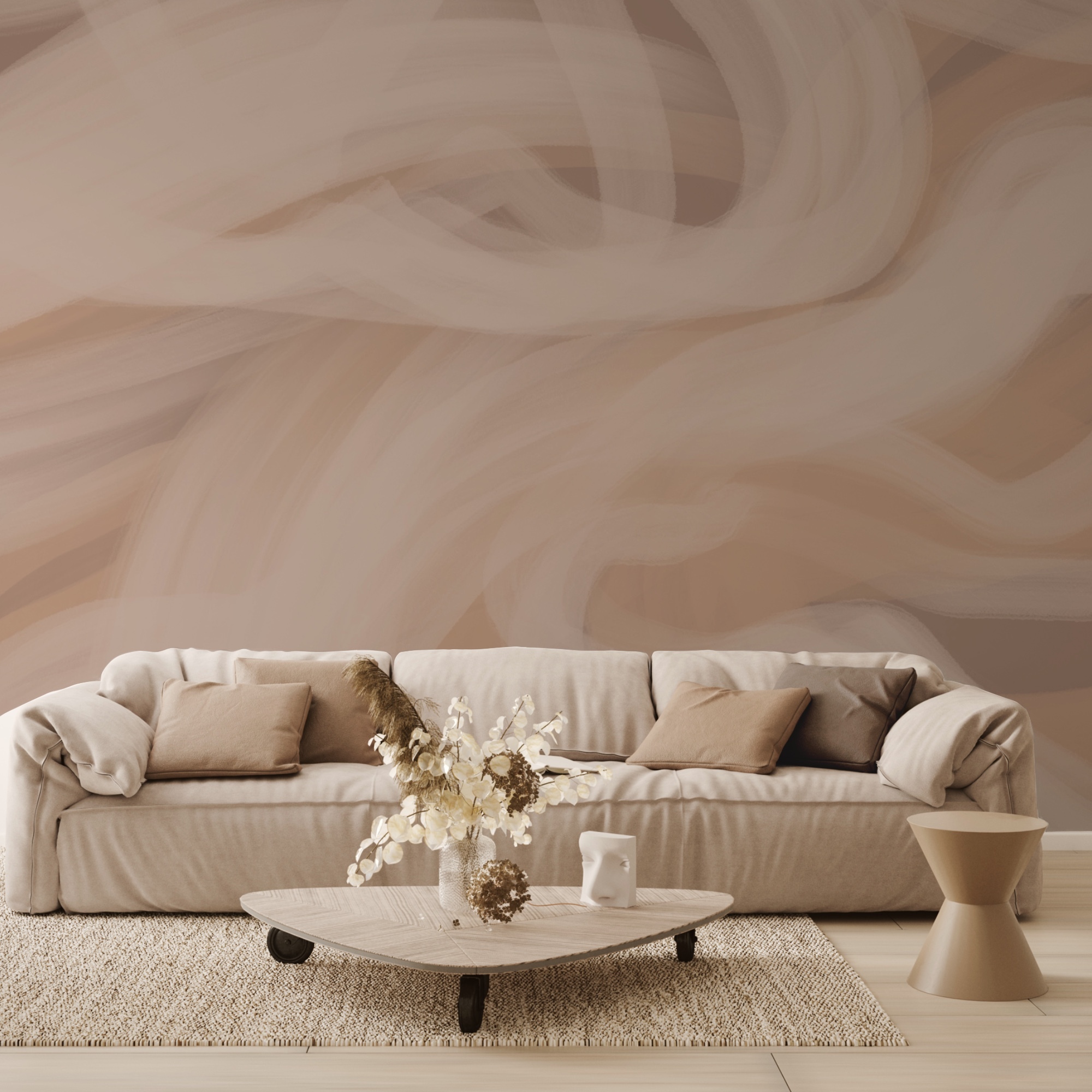 Vagues douces dans des tons chauds Vagues douces dans des tons chauds