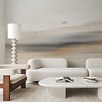 Papier peint Groupe d'oiseaux volant dans le ciel