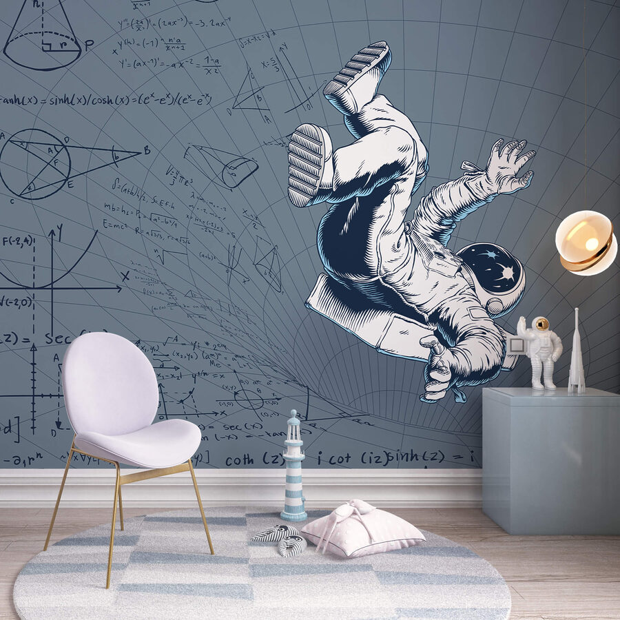 Dessin d'un homme en combinaison spatiale Dessin d'un homme en combinaison spatiale
