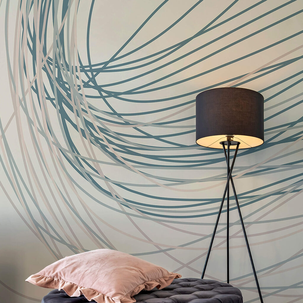 Les lignes fluides créent un rythme doux