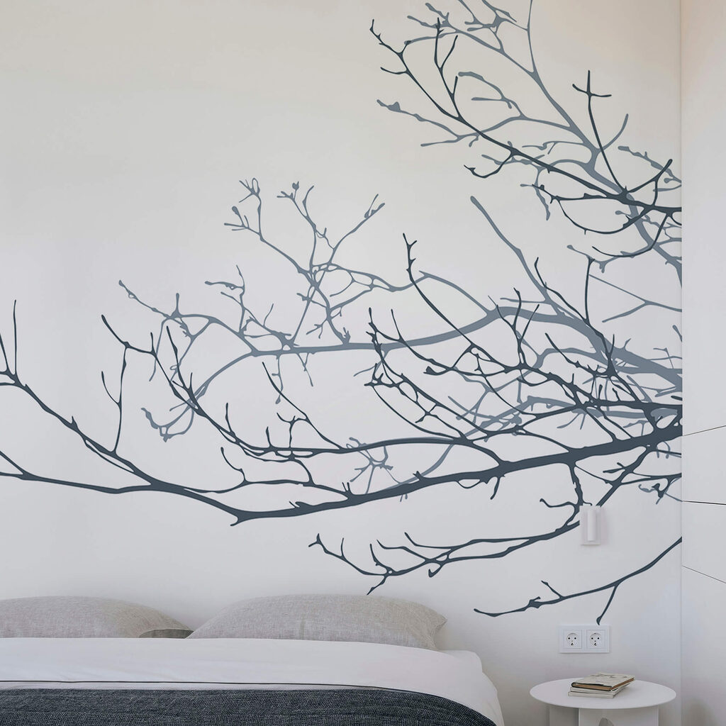 Groupe de branches nues