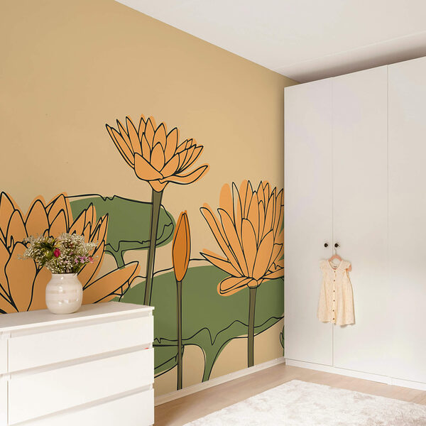 Groupe de fleurs jaunes Groupe de fleurs jaunes