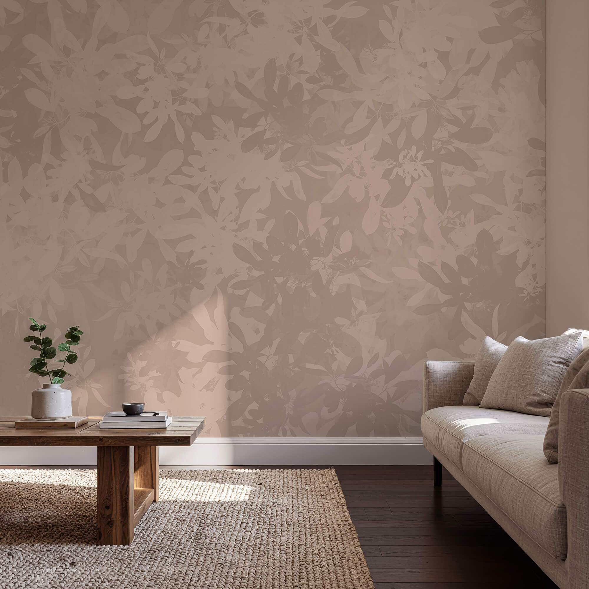 Motifs floraux doux dans des tons sourds Motifs floraux doux dans des tons sourds