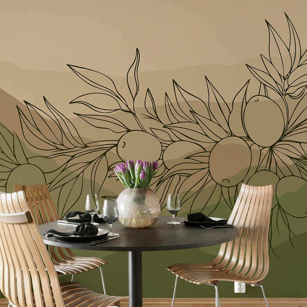 Dessin d'un fruit sur une branche Dessin d'un fruit sur une branche