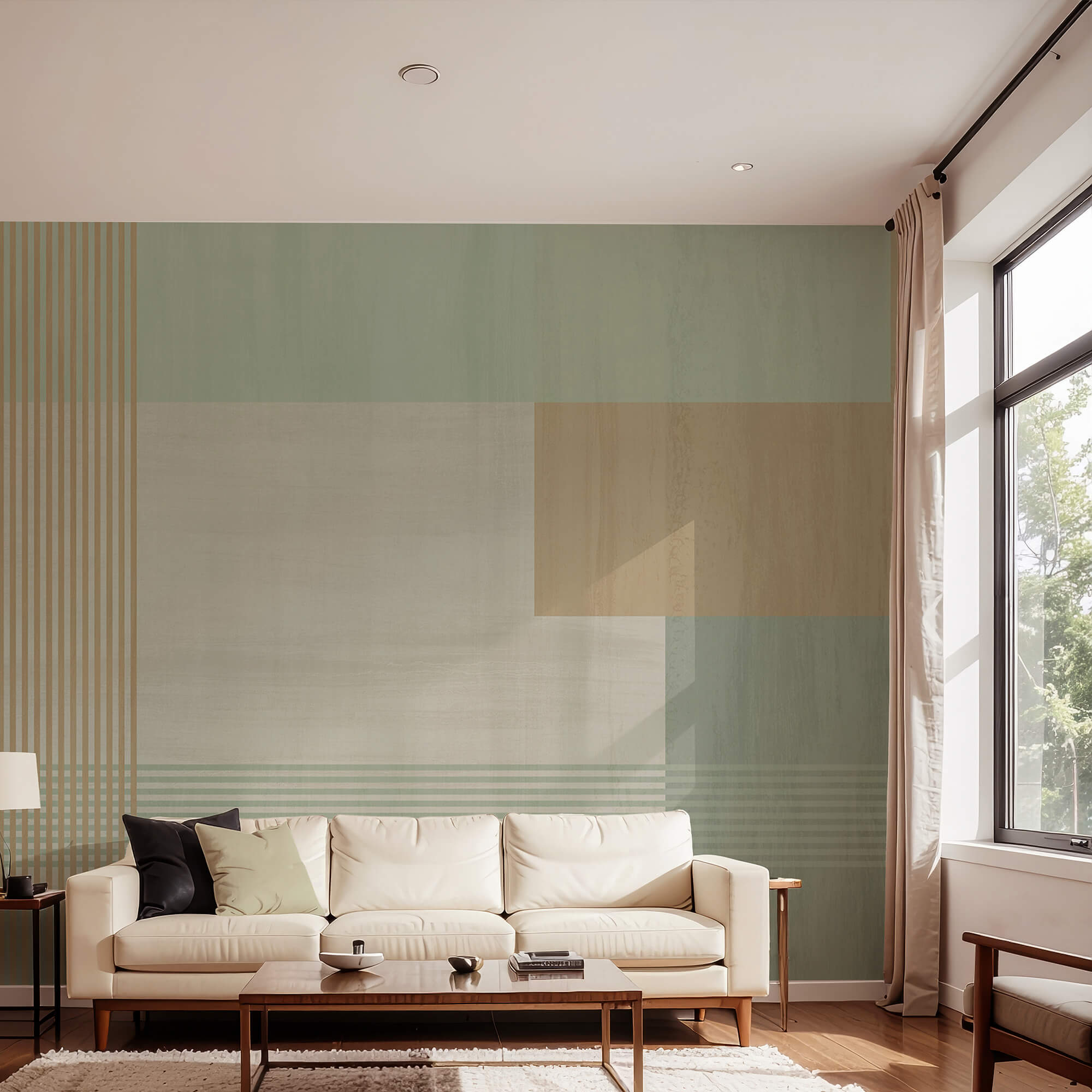 Des formes abstraites et des couleurs douces se mélangent Des formes abstraites et des couleurs douces se mélangent