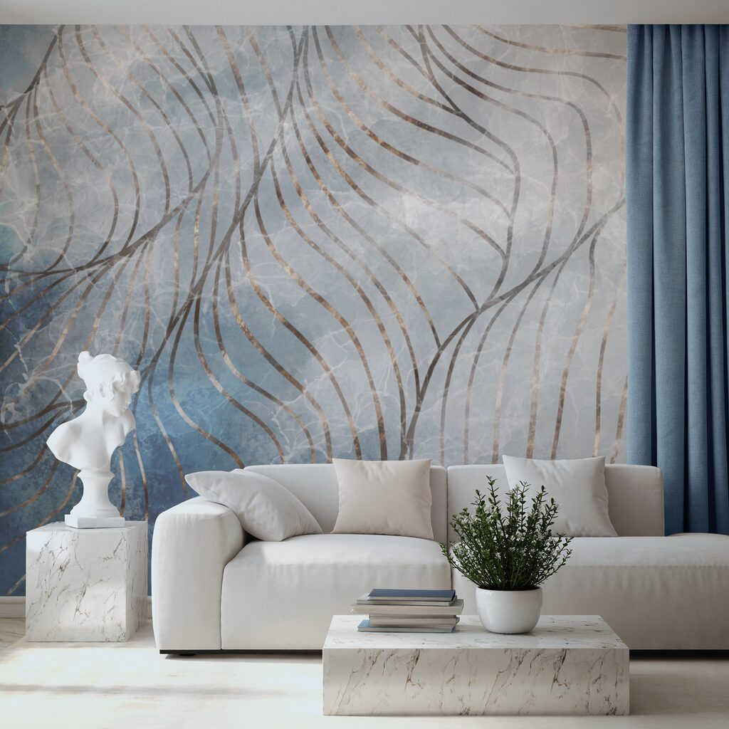 Des courbes élégantes dans des couleurs froides Des courbes élégantes dans des couleurs froides