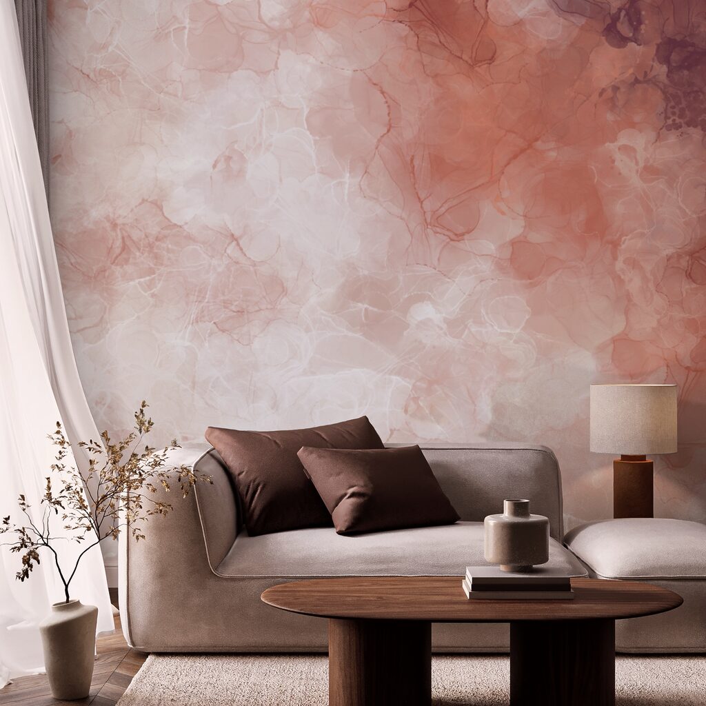 Les teintes douces se mélangent en vagues légères Les teintes douces se mélangent en vagues légères