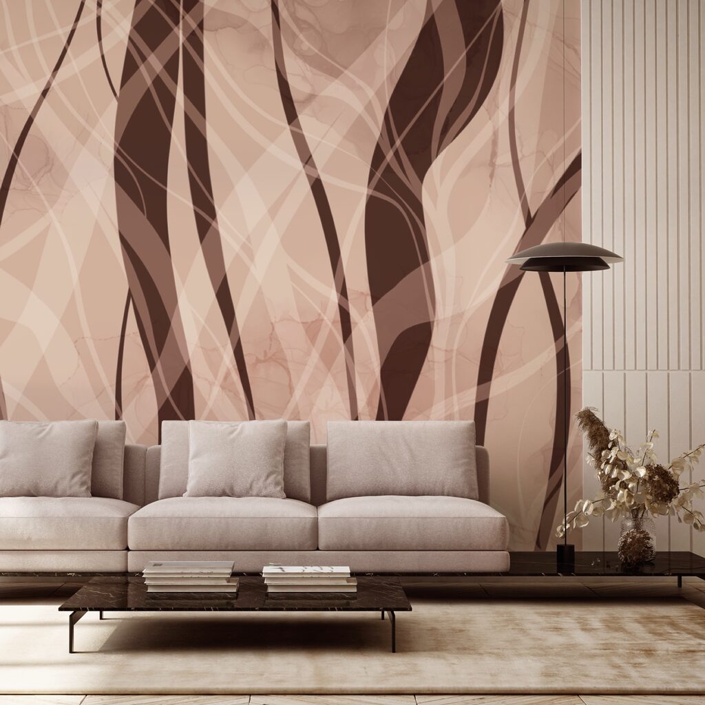 Des vagues douces dans des tons chauds Des vagues douces dans des tons chauds