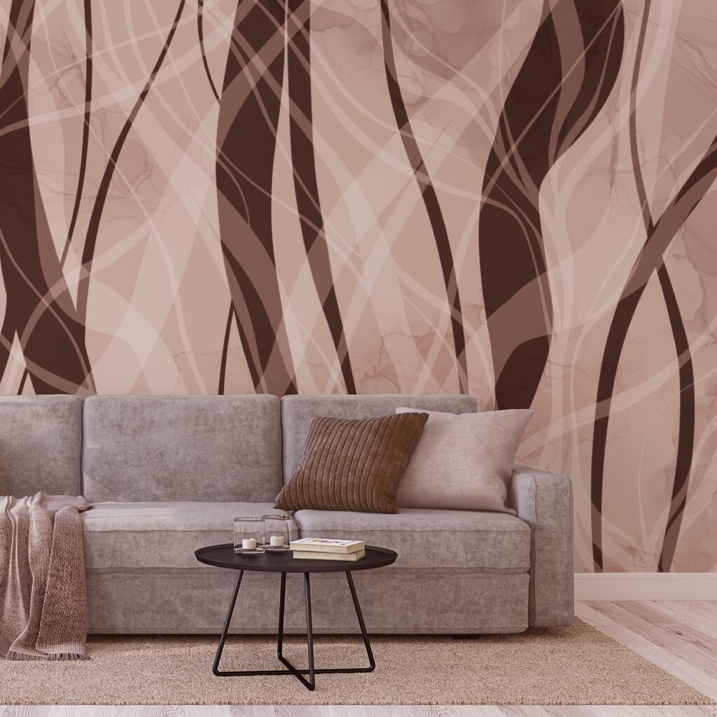 Des vagues douces dans des tons chauds Des vagues douces dans des tons chauds