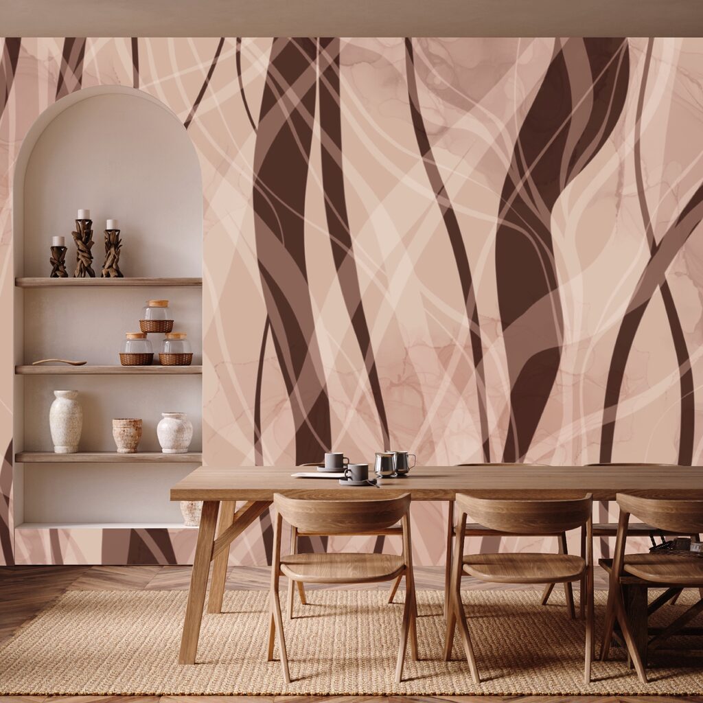 Des vagues douces dans des tons chauds Des vagues douces dans des tons chauds