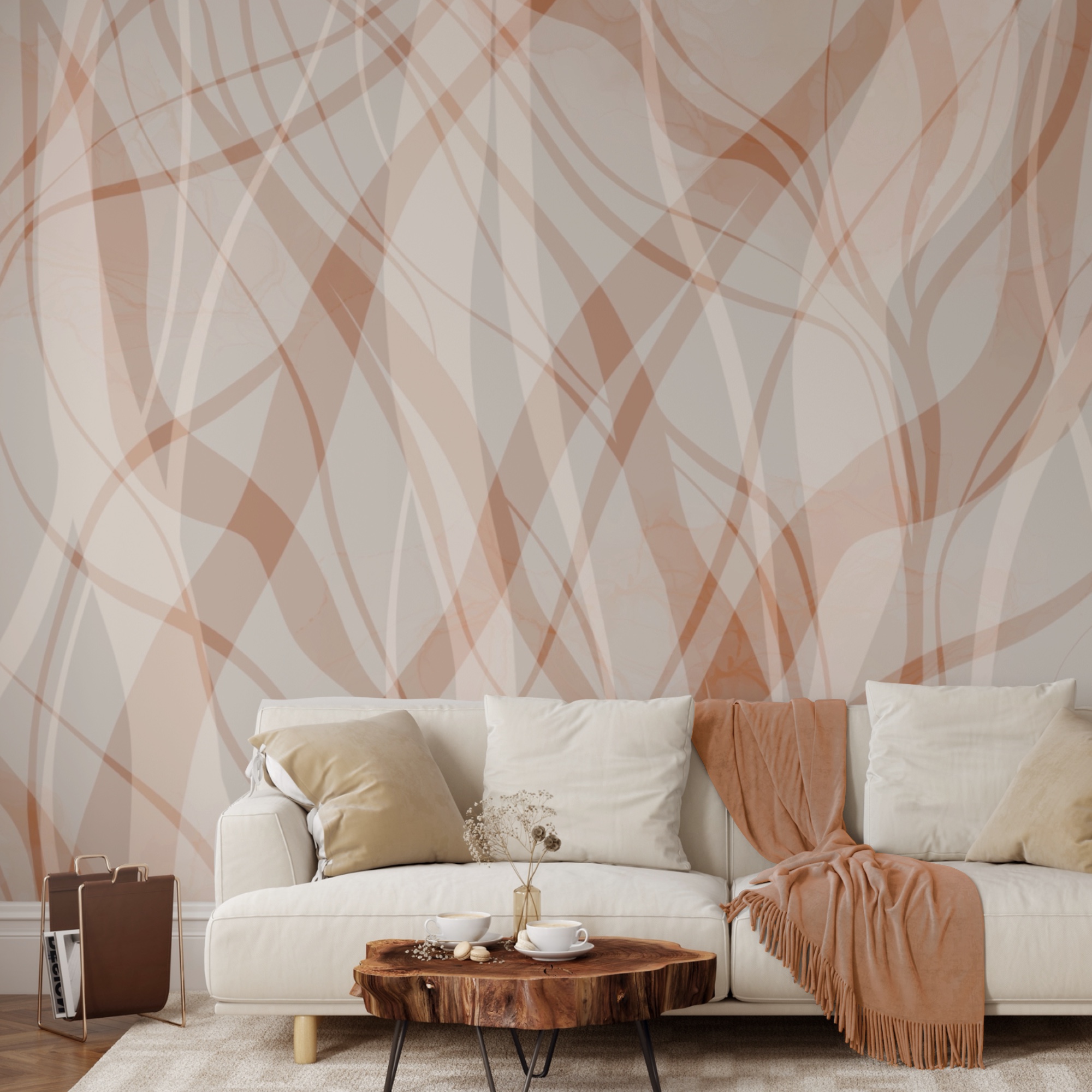 Des lignes fluides dans des teintes douces