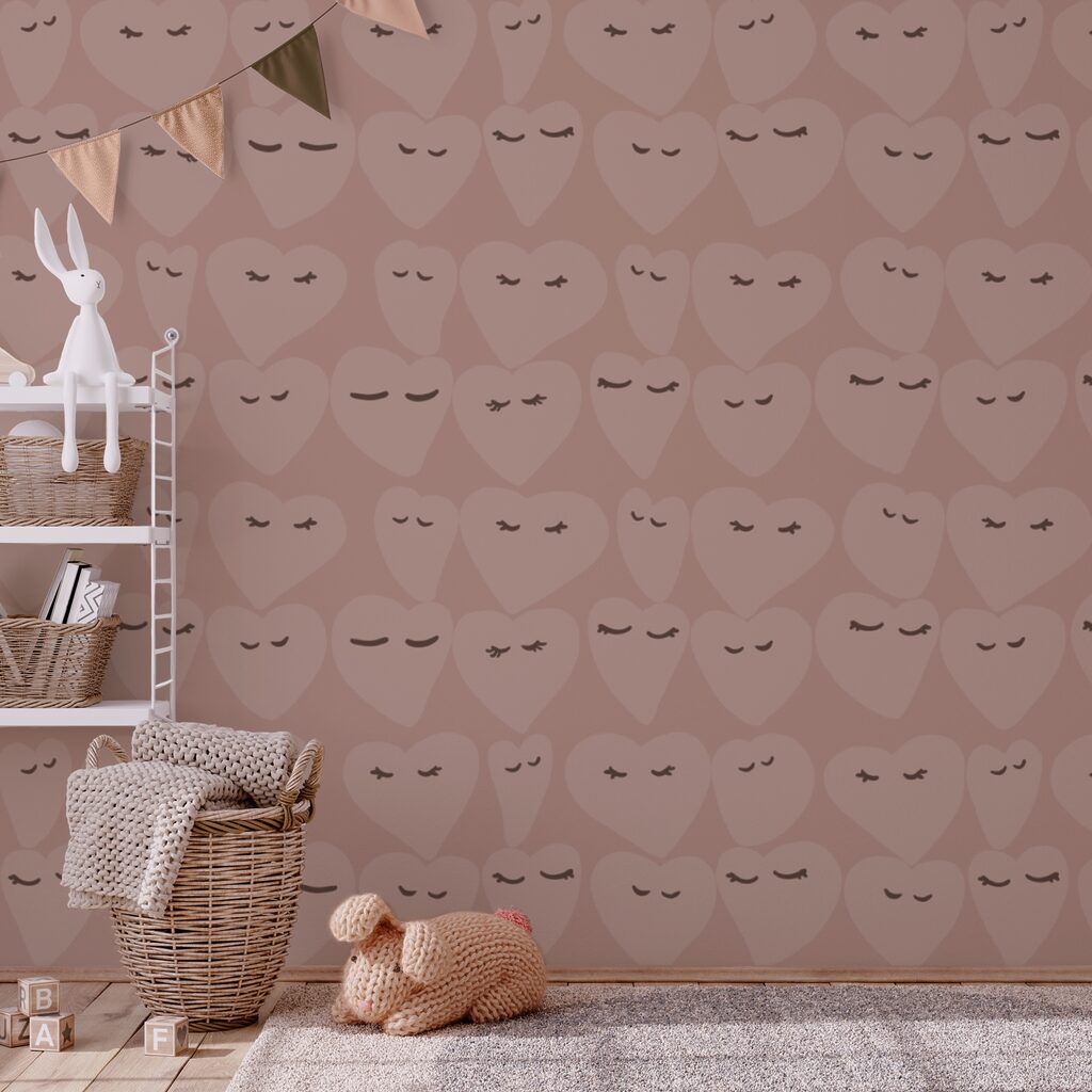 Motifs en forme de cœur avec des expressions ludiques