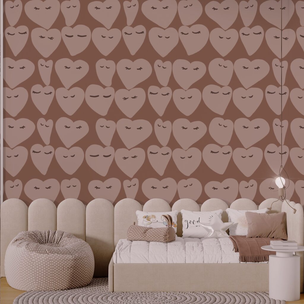 Des motifs en forme de cœur qui répandent la joie partout