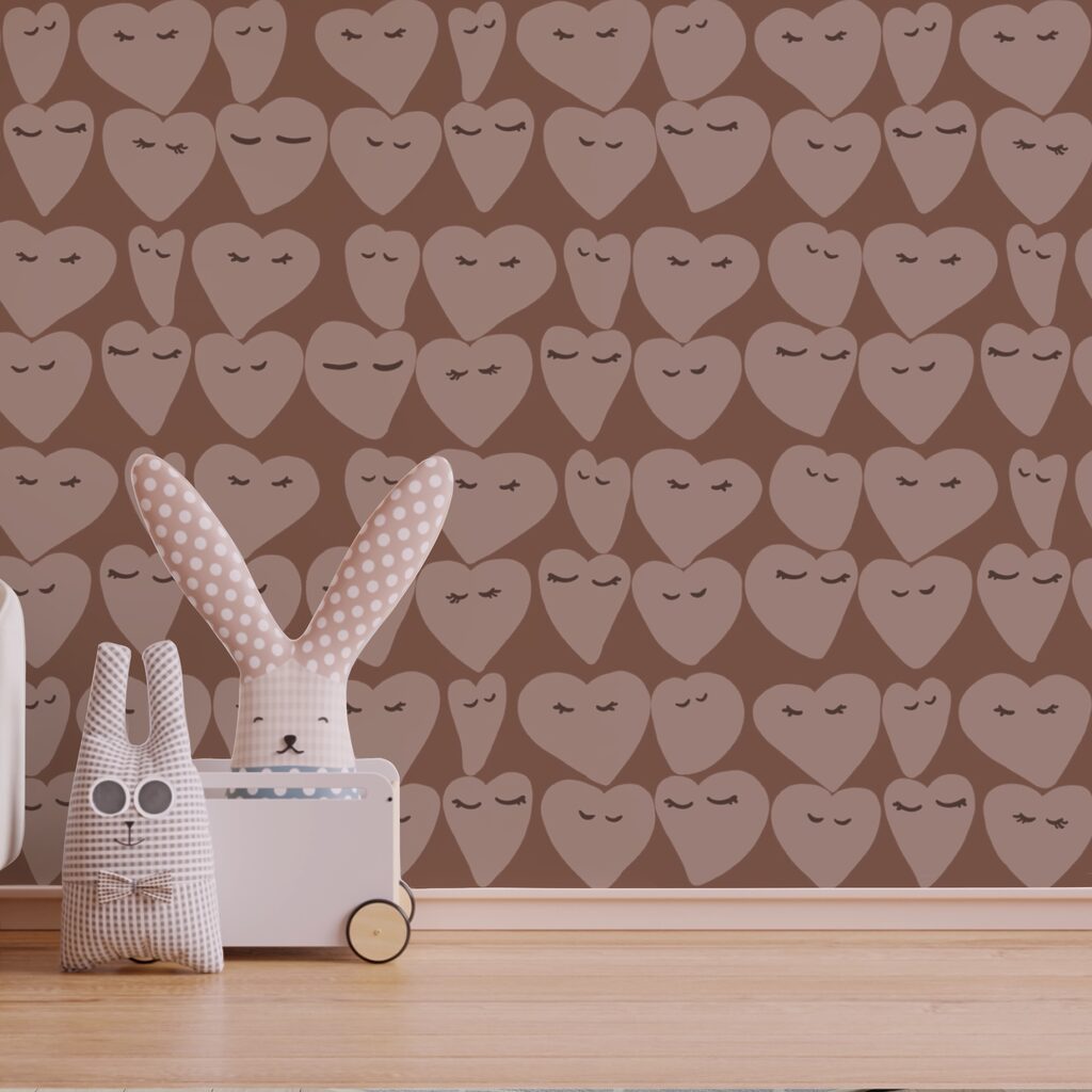 Des motifs en forme de cœur qui répandent la joie partout