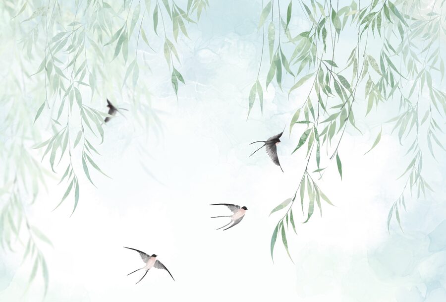 Oiseaux volant dans le ciel