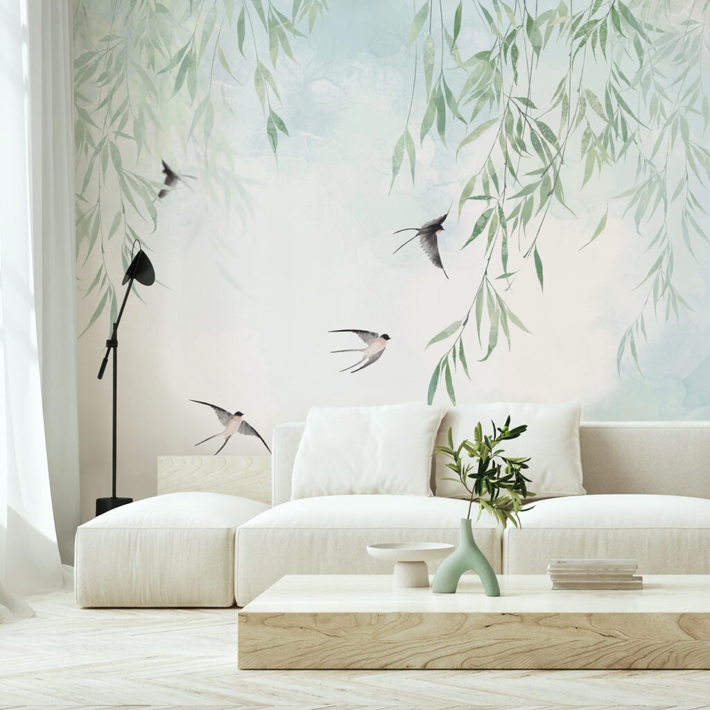 Oiseaux volant dans le ciel