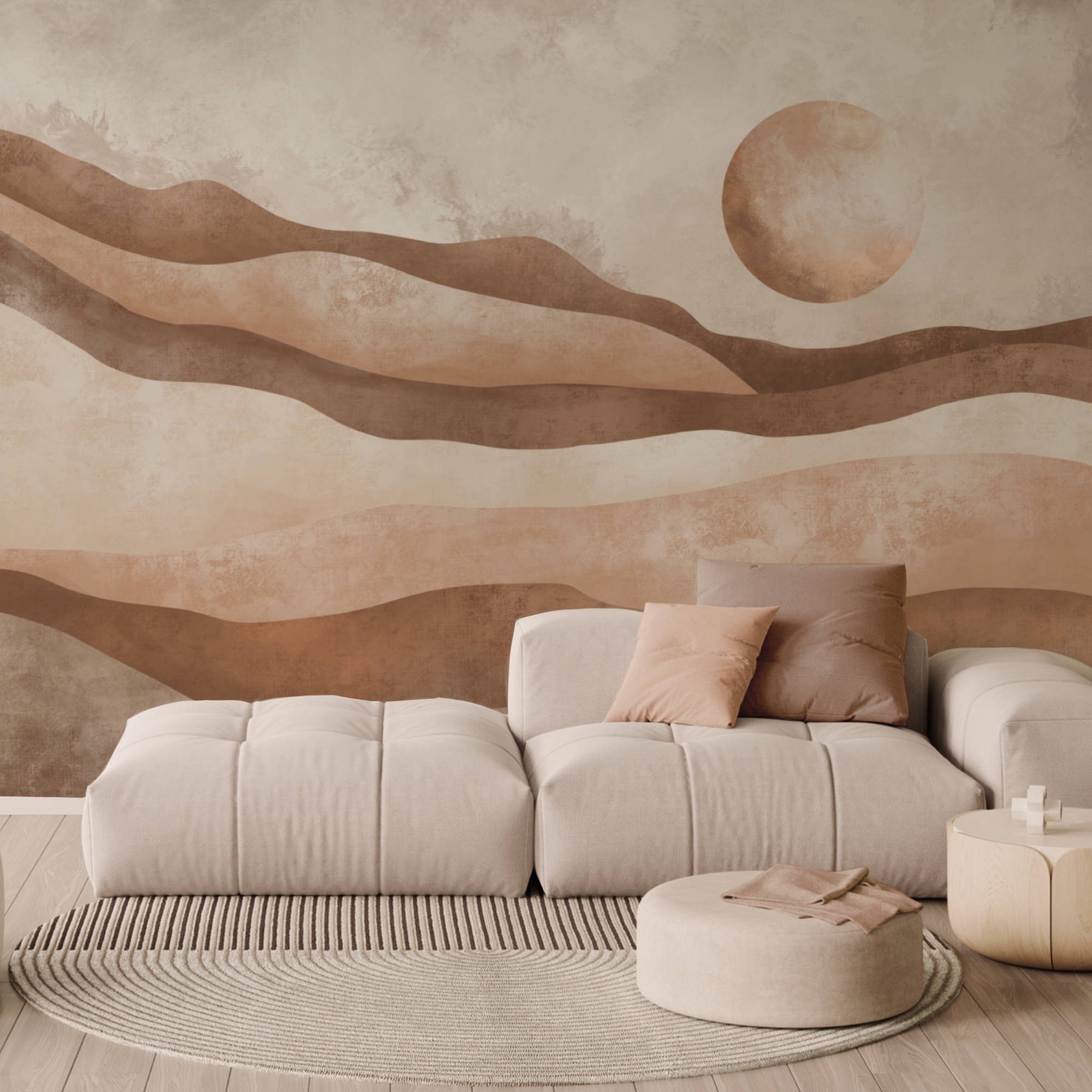 Peinture d'un paysage désertique Peinture d'un paysage désertique