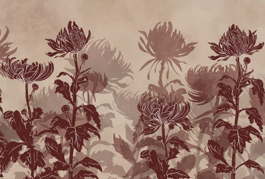 Dessin de fleurs et de feuilles