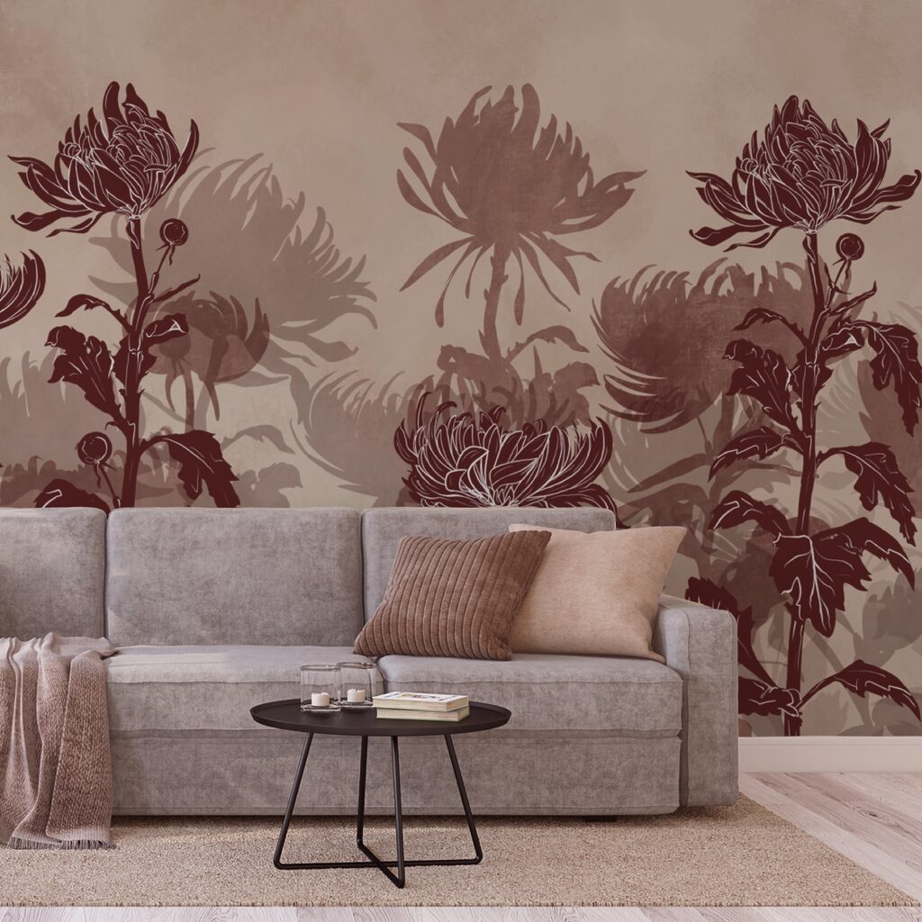 Dessin de fleurs et de feuilles