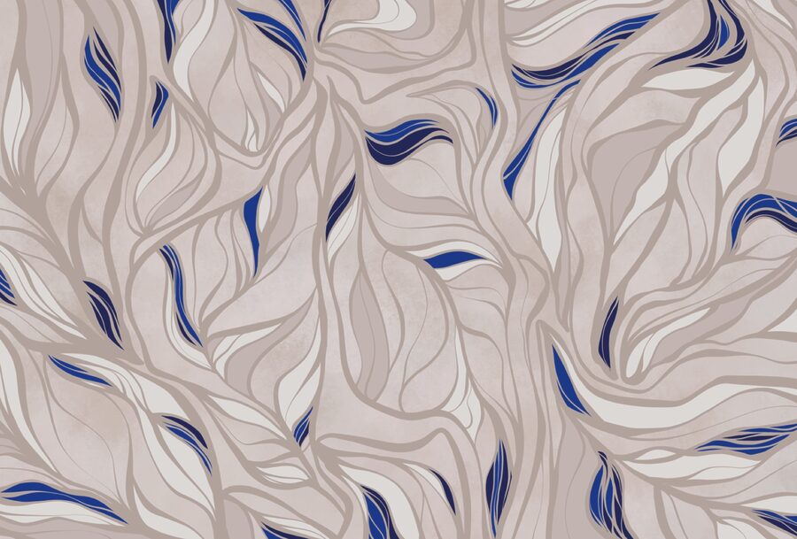 Motif de lignes bleues et blanches