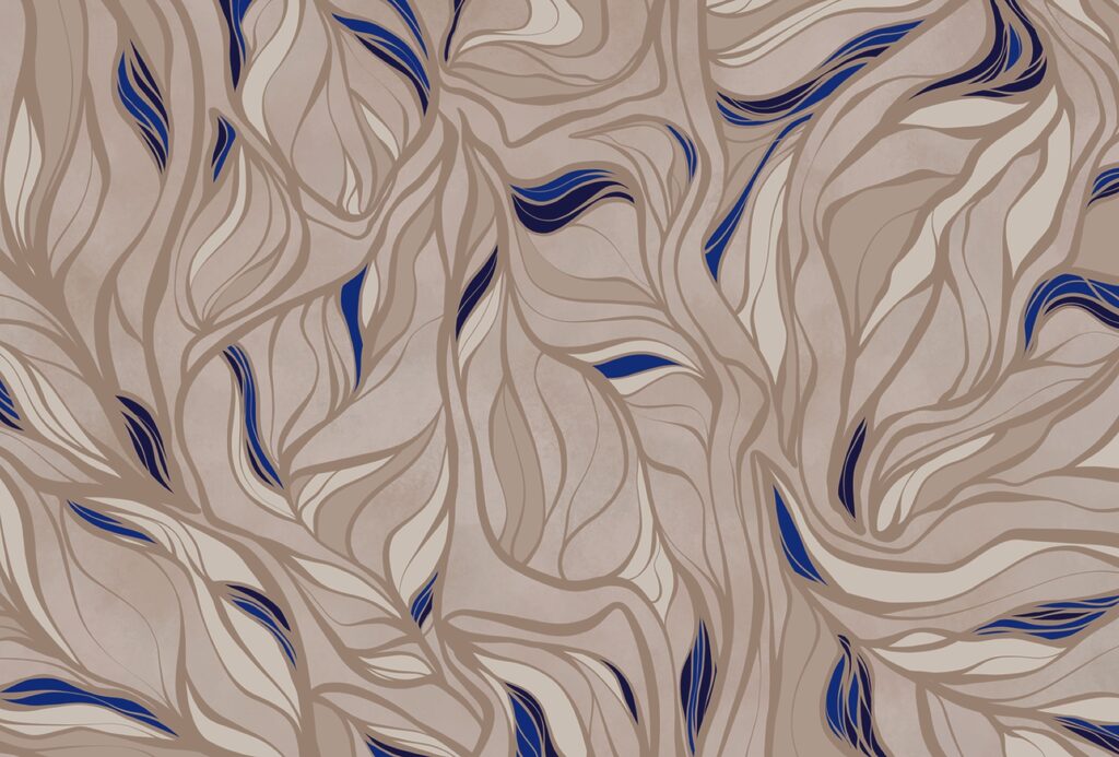 Motif de lignes bleues et feu Motif de lignes bleues et feu
