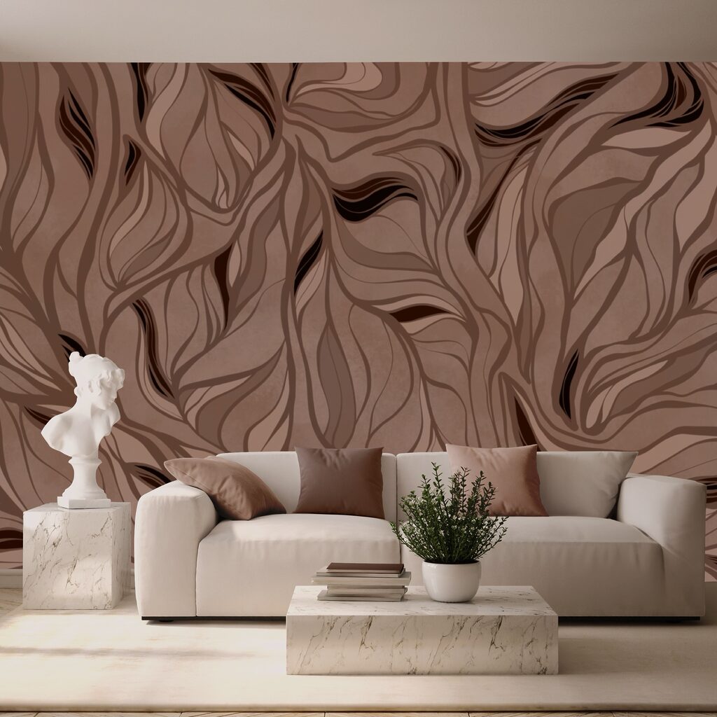 Motif marron et noir