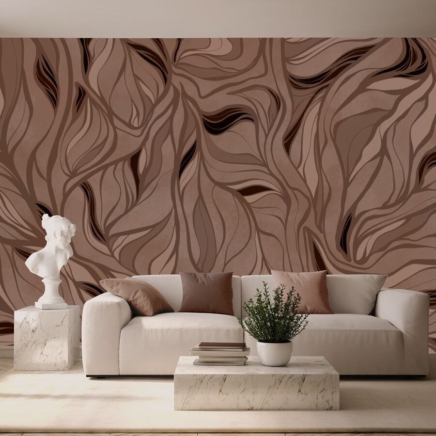 Motif marron et noir