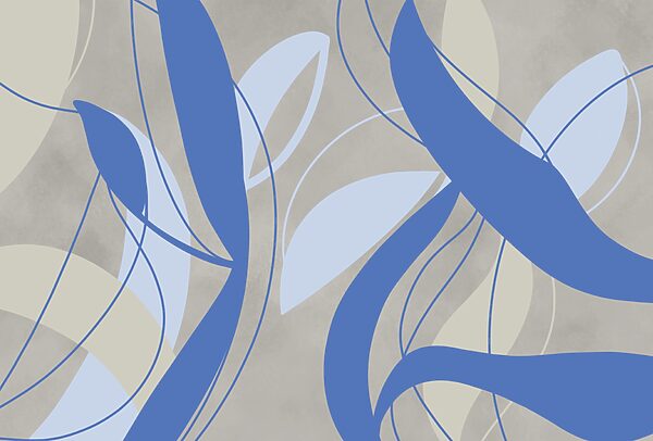Tourbillons bleus et blancs sur fond gris Tourbillons bleus et blancs sur fond gris