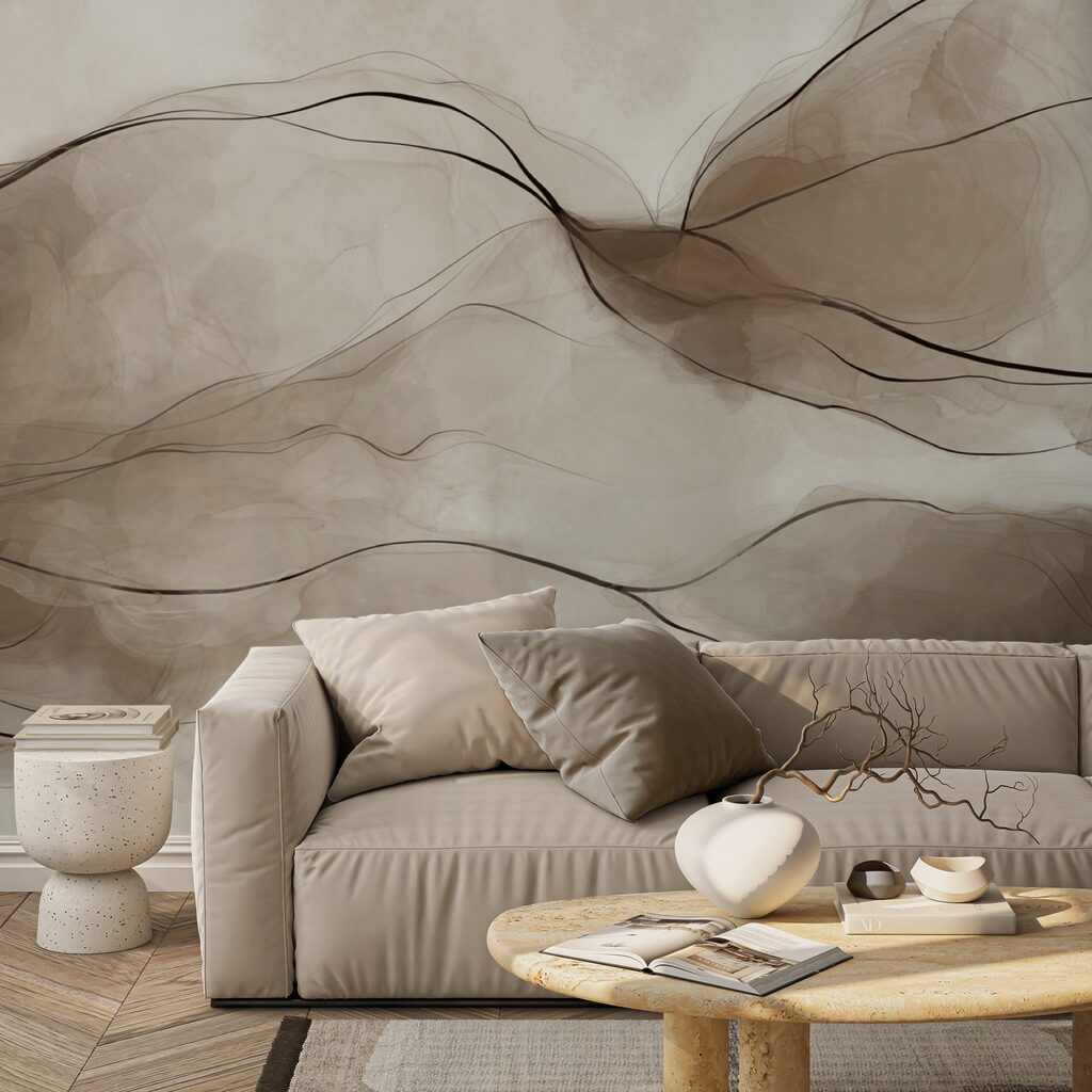 Vagues éthérées de couleurs fluides