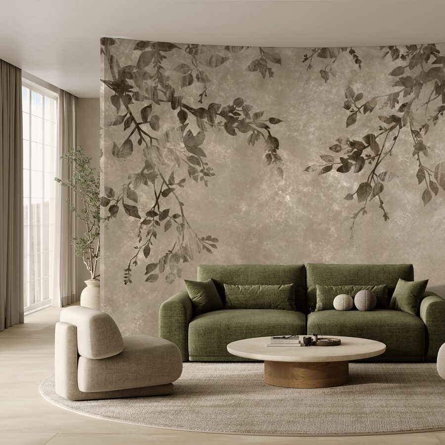 Branches d'arbre avec feuilles