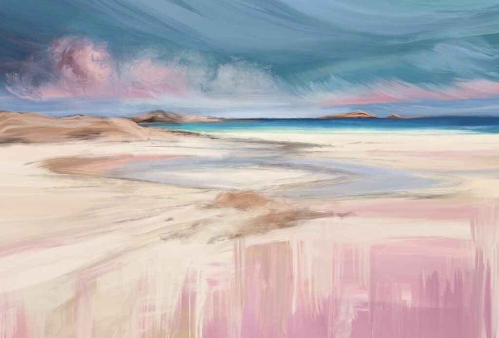 Peinture d'une plage Peinture d'une plage