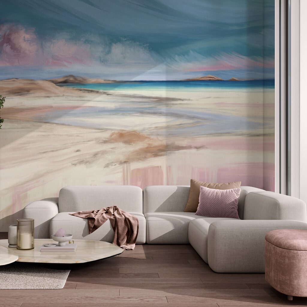 Peinture d'une plage