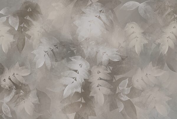 Fond gris et blanc avec des feuilles Fond gris et blanc avec des feuilles