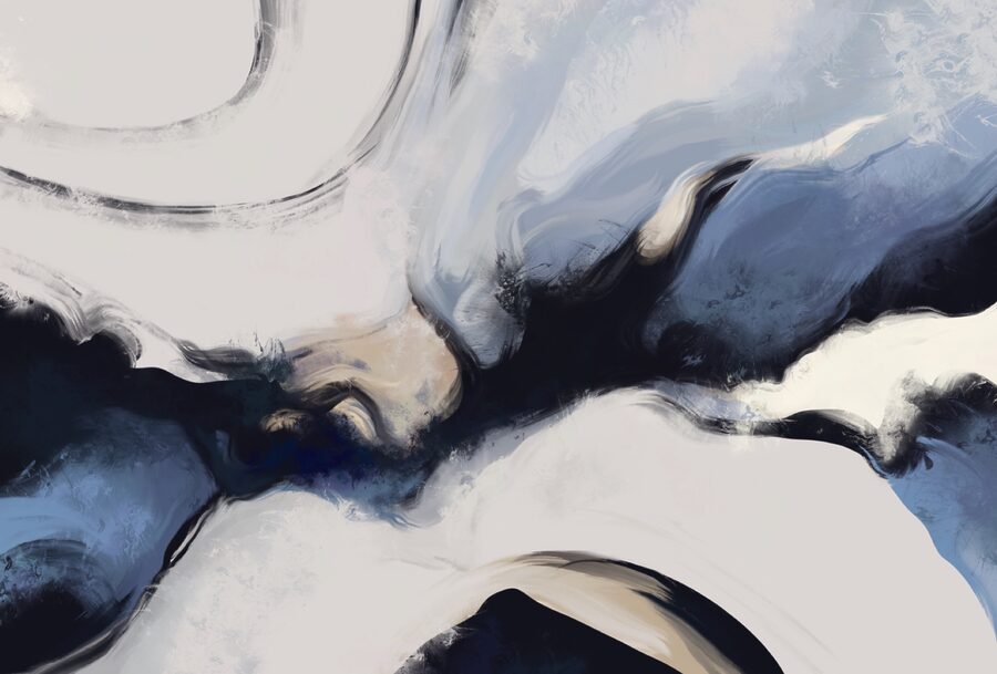 Vagues abstraites dans des tons doux