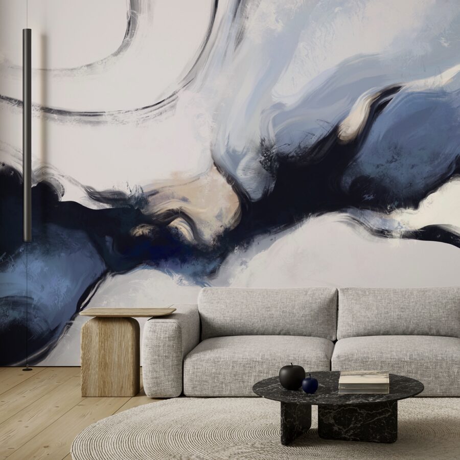 Vagues abstraites dans des tons doux