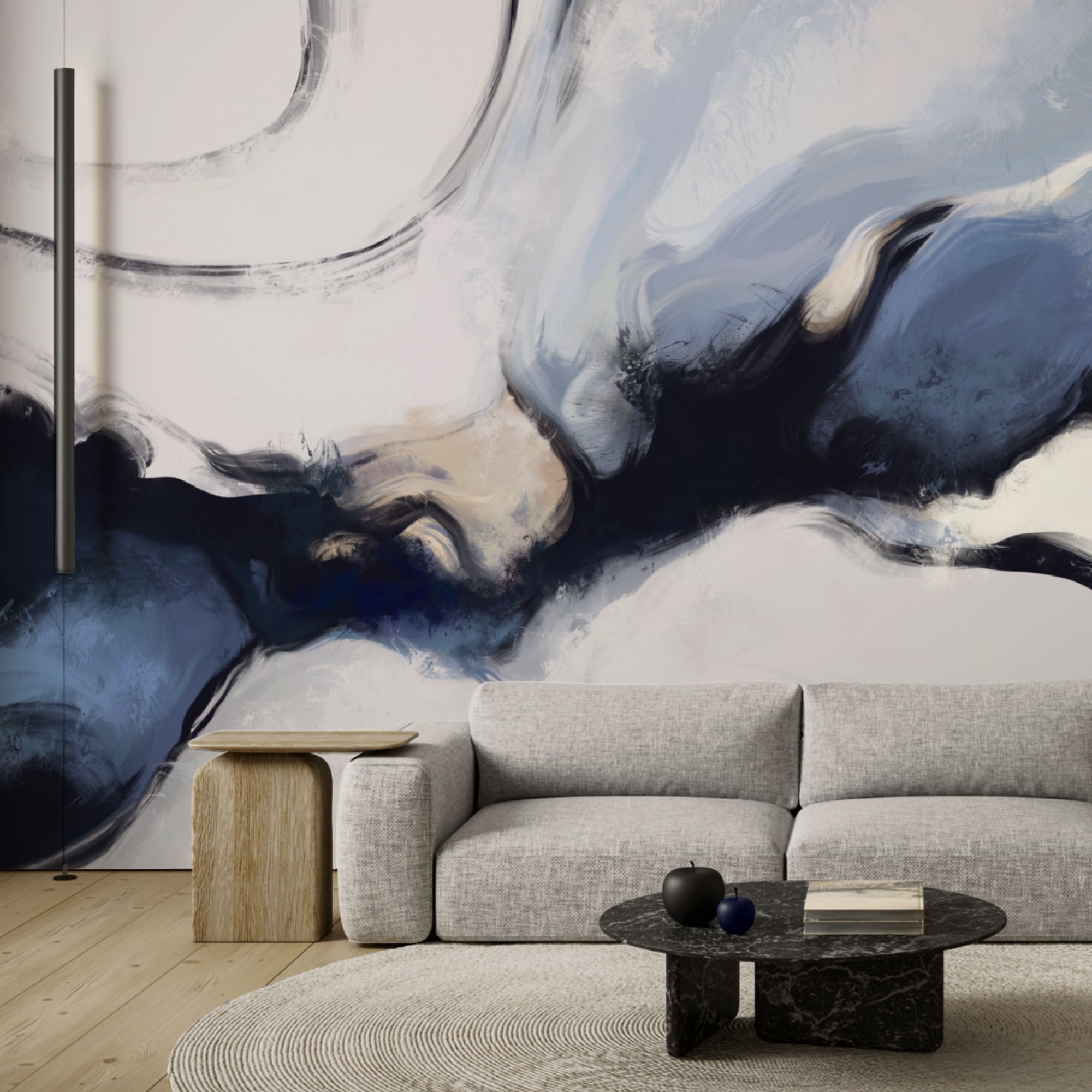 Vagues abstraites dans des tons doux Vagues abstraites dans des tons doux