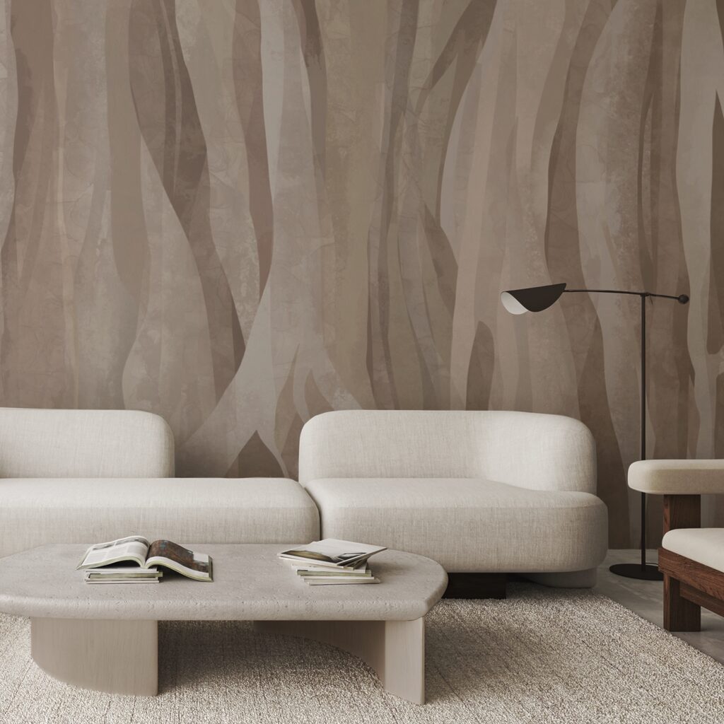 Motifs naturels abstraits dans des teintes douces