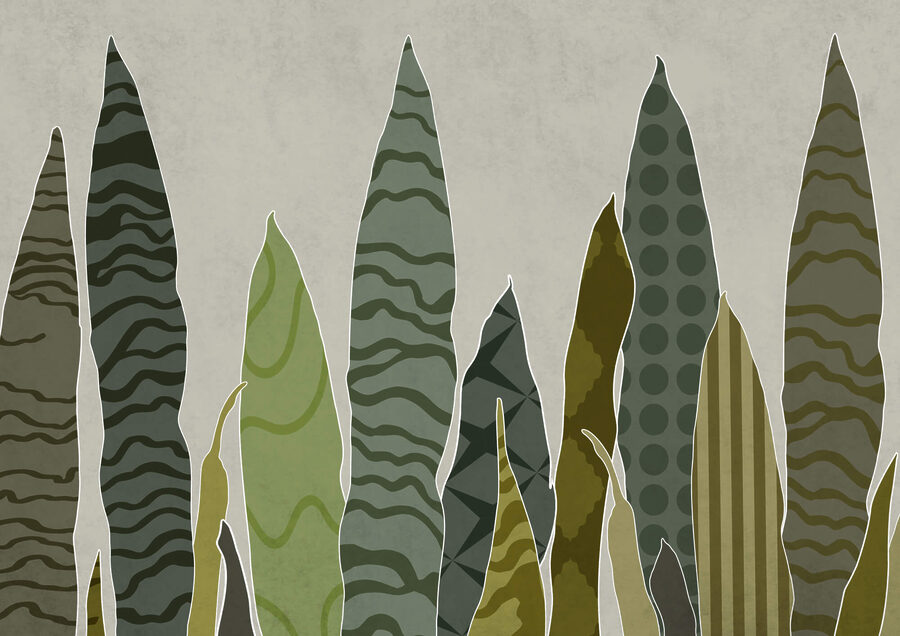 Groupe de feuilles vertes