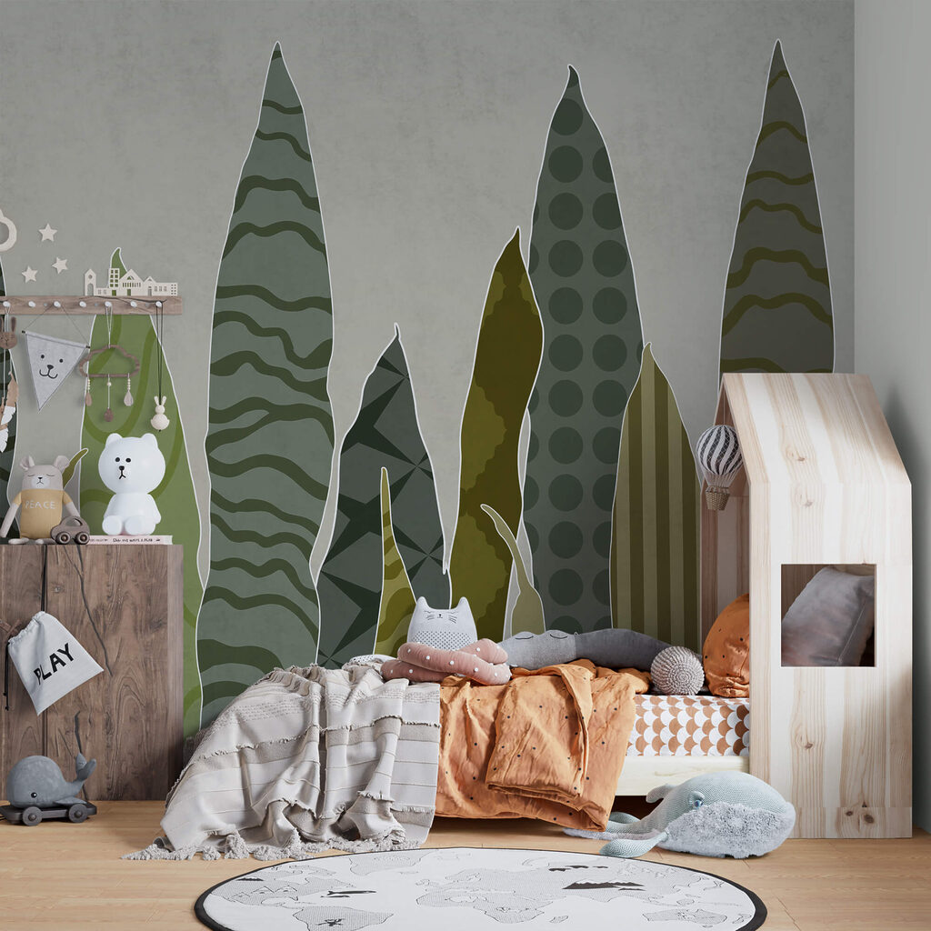 Groupe de feuilles vertes