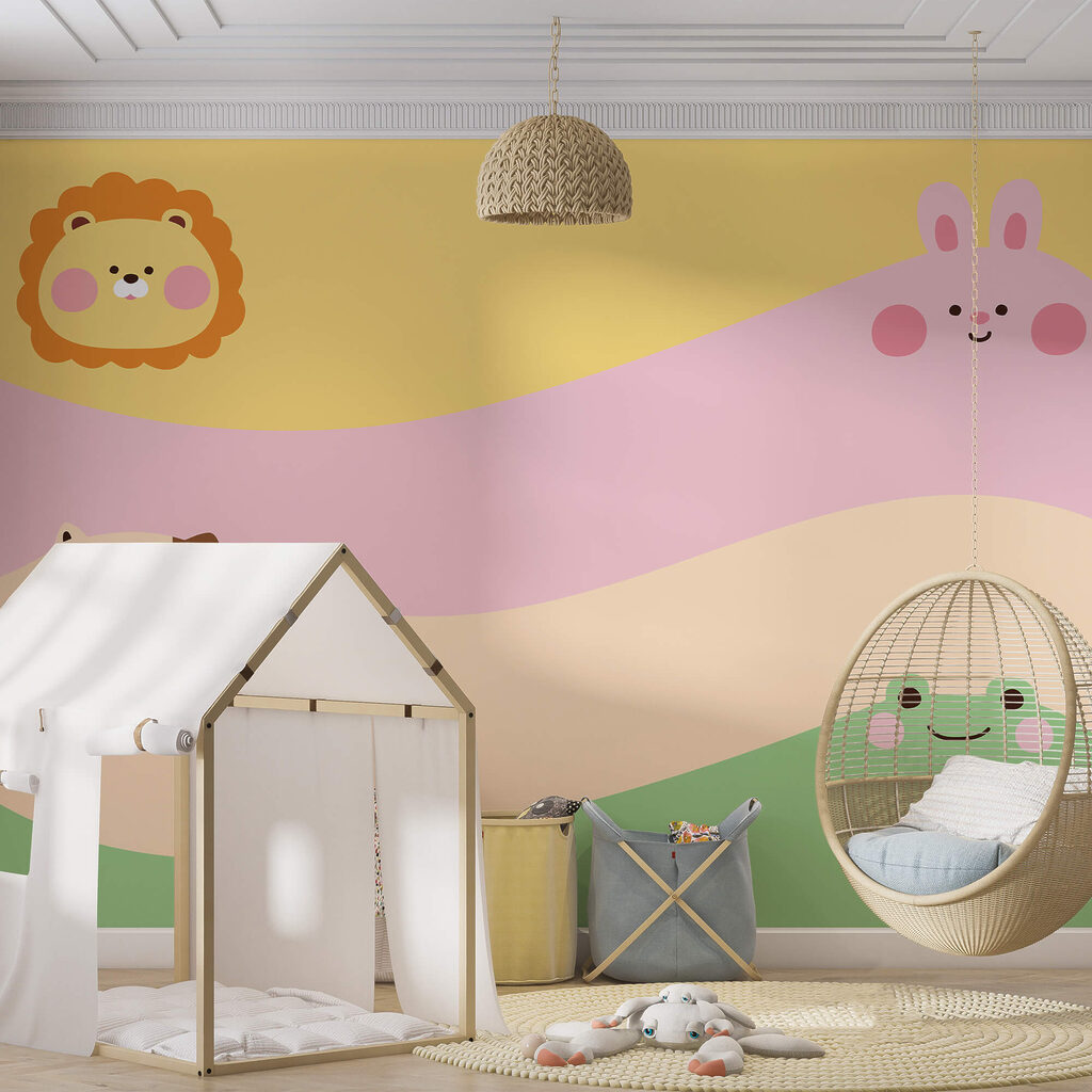 Groupe d'animaux avec un lion et une lionne