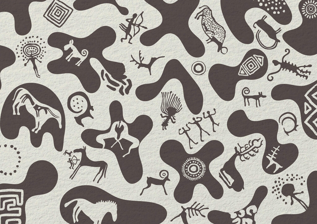 Motif de dessins sur une surface Motif de dessins sur une surface