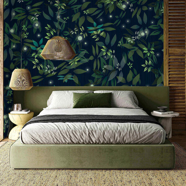 Motif de feuilles et de points Motif de feuilles et de points